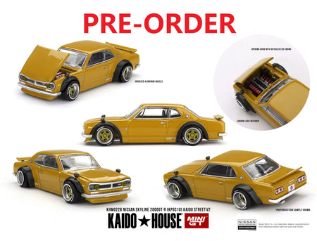 (Pre-order) Kaidohouse x MINI GT Nissan Skyline 2000 GT-R(KPGC10) KaidoStreet V2