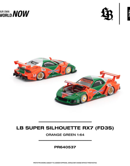 (Pre-order) POPRACE 1/64 - LB SUPER SILHOUETTE RX7 (FD3S) Diecast Model Car