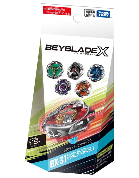 Takara Tomy Beyblade X BX-31 Random Booster Vol.3 #01 Tyranno Beat 4-70Q