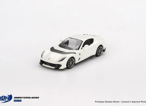 Load image into Gallery viewer, BBR 1/64  Ferrari 812 Competizione Bianco Avus Diecast Model Car
