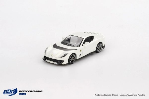 BBR 1/64  Ferrari 812 Competizione Bianco Avus Diecast Model Car