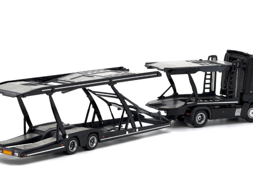 Load image into Gallery viewer, Tiny City - Mercedes-Benz Actros MP5 Transporter (Black) Model car
