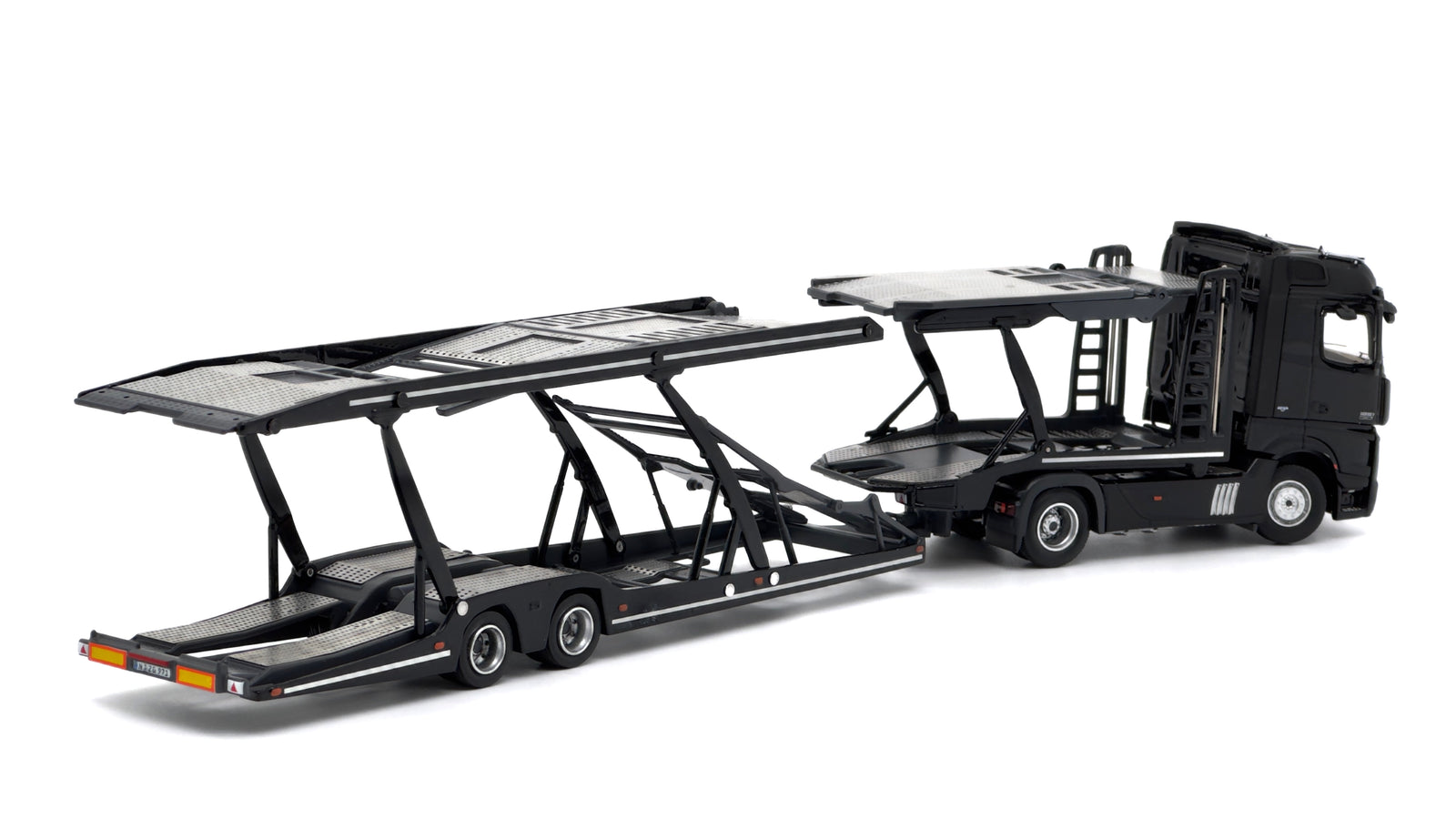 (In Stock) Tiny City - Mercedes-Benz Actros MP5 Transporter (Black) Model car