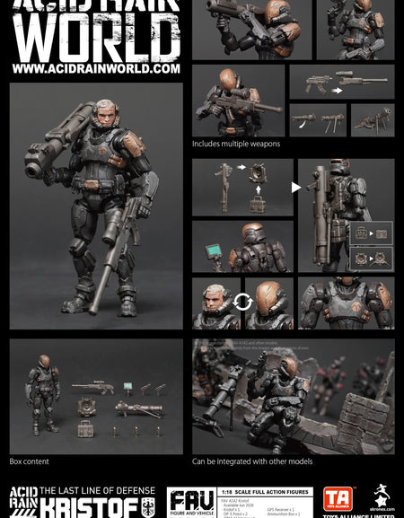 Toys Alliance 1/18 Acid Rain FAV-A142 Kristof Action Figure