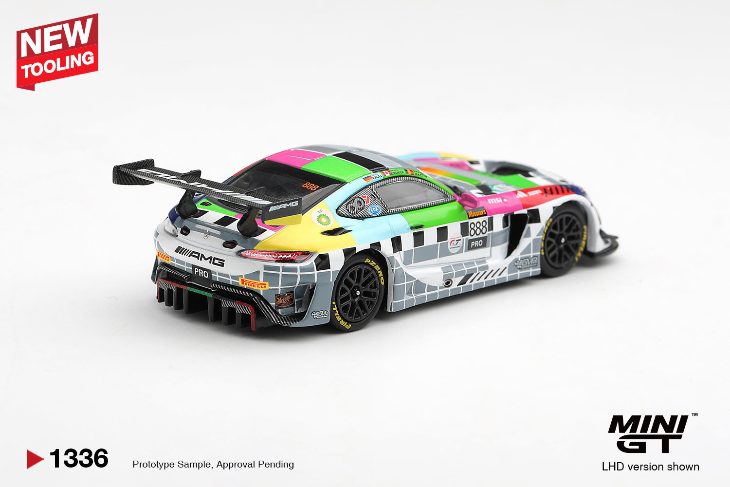 (Pre-order) Mini GT #1336 Mercedes-AMG GT3 #888 Mercedes-AMG Team GMR 12hrs 2025