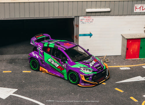 Load image into Gallery viewer, (Pre-order) Tarmac Works 1/43 Pandem Toyota GR Yaris EVA Racing Diecast Model
