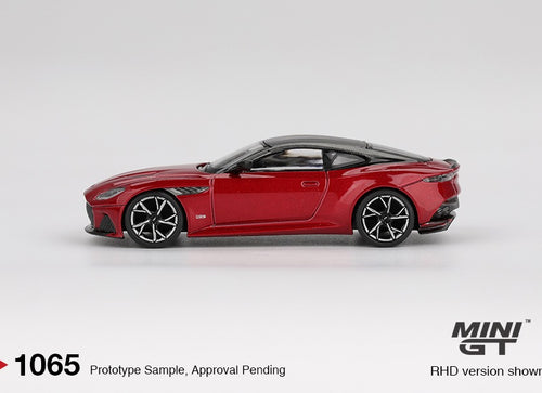 Load image into Gallery viewer, Mini GT #1065 Aston Martin DBS Hyper Red Diecast Model Car RHD
