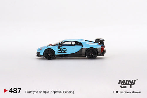 Load image into Gallery viewer, Mini GT 1/64 Diecast Model - #487 v Bugatti Chiron Pur Sport &quot;Grand Prix&quot; LHD
