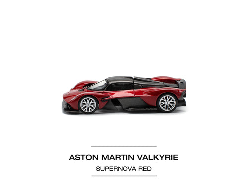Load image into Gallery viewer, POPRACE 1/64 ASTON MARTIN VALKYRIE SUPERNOVA RED Diecast model car
