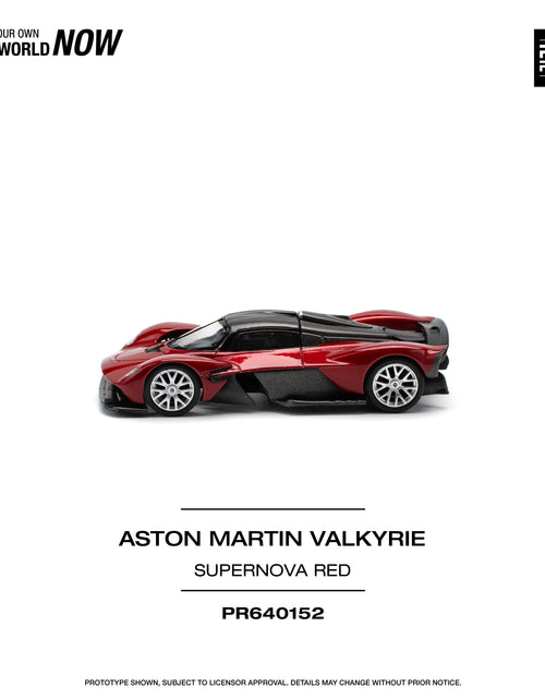 Load image into Gallery viewer, POPRACE 1/64 ASTON MARTIN VALKYRIE SUPERNOVA RED Diecast model car
