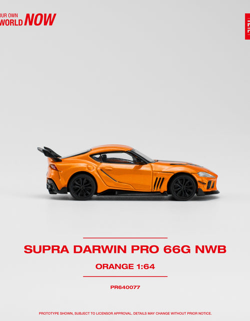 Load image into Gallery viewer, POPRACE 1/64 DARWIN PRO 66G NWB SUPRA ORANGE Diecast Model Car
