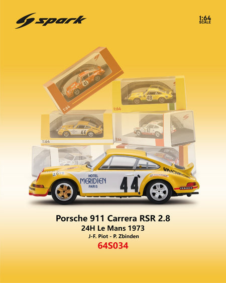 (Pre-order) Sparky 1/64 - Porsche 911 Carrera RSR 2.8 No.44 24H Le Mans 1973