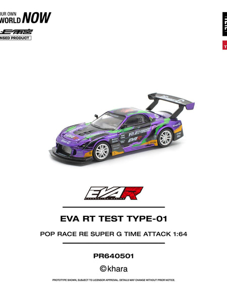 (Pre-order) POP RACE 1/64 EVA RT TEST TYPE-01 RE Super G Time Attack Diecast Car