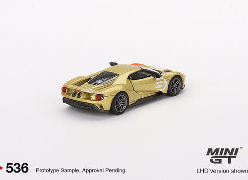 Load image into Gallery viewer, Mini GT 1:64 #536 Ford GT Holman Moody Heritage Edition Model Car
