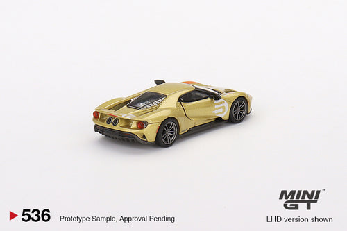 Load image into Gallery viewer, Mini GT 1:64 #536 Ford GT Holman Moody Heritage Edition Model Car
