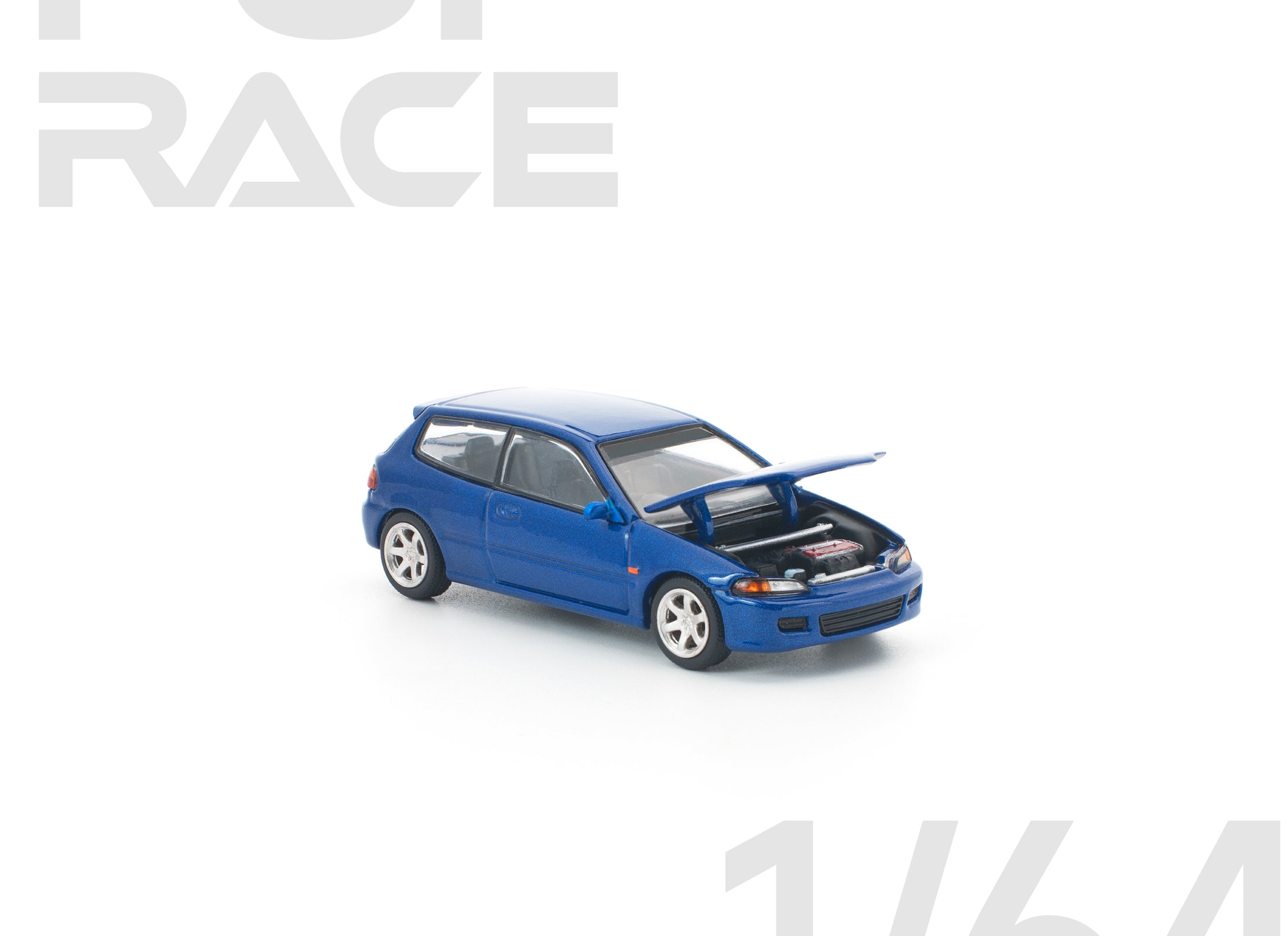(Pre-order) POPRACE 1/64 HONDA CIVIC (EG6) CAPTIVA BLUE Model Car #PR640475