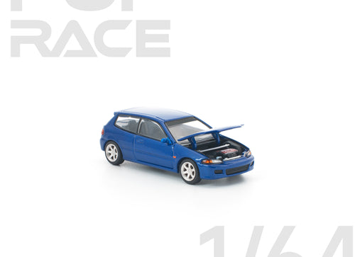 Load image into Gallery viewer, (Pre-order) POPRACE 1/64 HONDA CIVIC (EG6) CAPTIVA BLUE Model Car #PR640475
