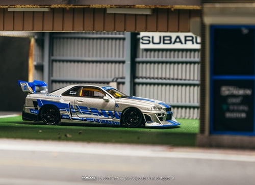 Load image into Gallery viewer, (Pre-order) Tarmac Works 1/64 LB-ER34 Super Silhouette SKYLINE MGMINI Diecast
