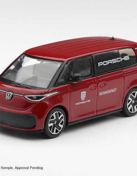 (Pre-order) Mini GT #1340 Volkswagen ID.Buzz Porsche Renndienst Red LHD