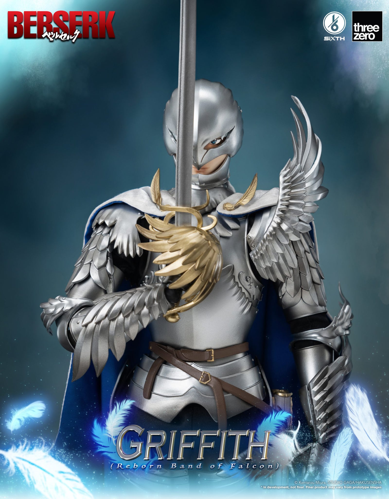 ThreeZero 1:6 BERSERK Griffith (Reborn Band of Falcon) Action Figure