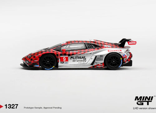 Load image into Gallery viewer, (Pre-order) Mini GT 1/64 #1327 Lamborghini Huracan GT3 EVO2 #9 Motorsports 2025
