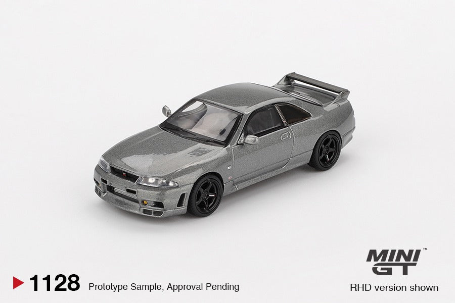 Mini GT #1028 NISSAN Skyline GT-R Dark Metal Gray (NISMO BCNR33 CRS