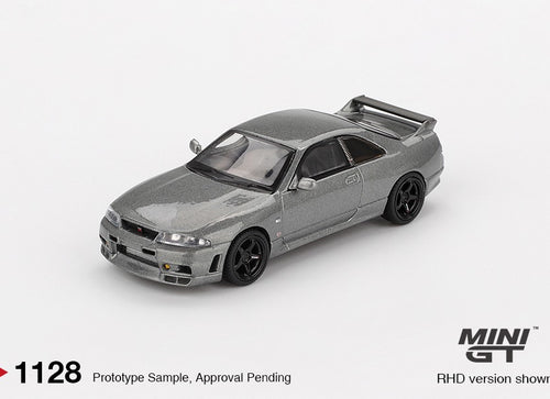 Load image into Gallery viewer, Mini GT #1028 NISSAN Skyline GT-R Dark Metal Gray (NISMO BCNR33 CRS
