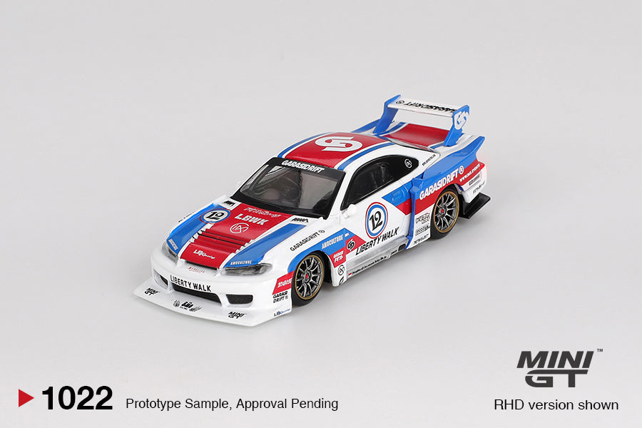 Mini GT 1/64 1022 Nissan LB-Super Silhouette S15 SILVIA GARASIDRIFT x LBW