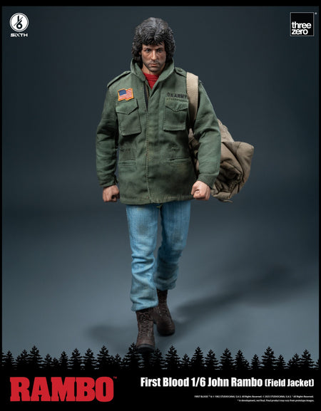 Threezero Rambo: First Blood 1/6 John Rambo (Field Jacket) Action Figure Set