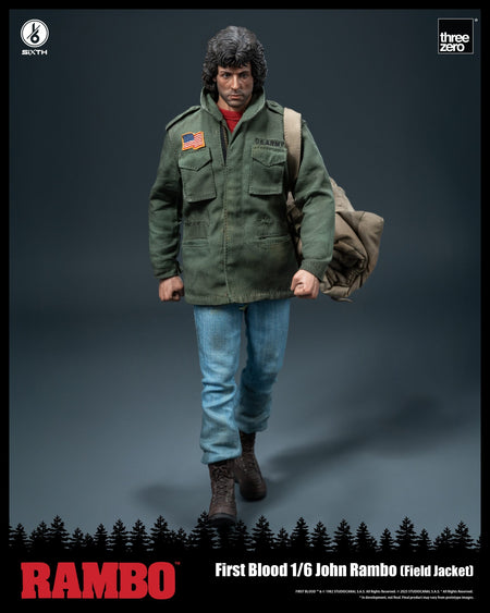 Threezero Rambo: First Blood 1/6 John Rambo (Field Jacket) Action Figure Set