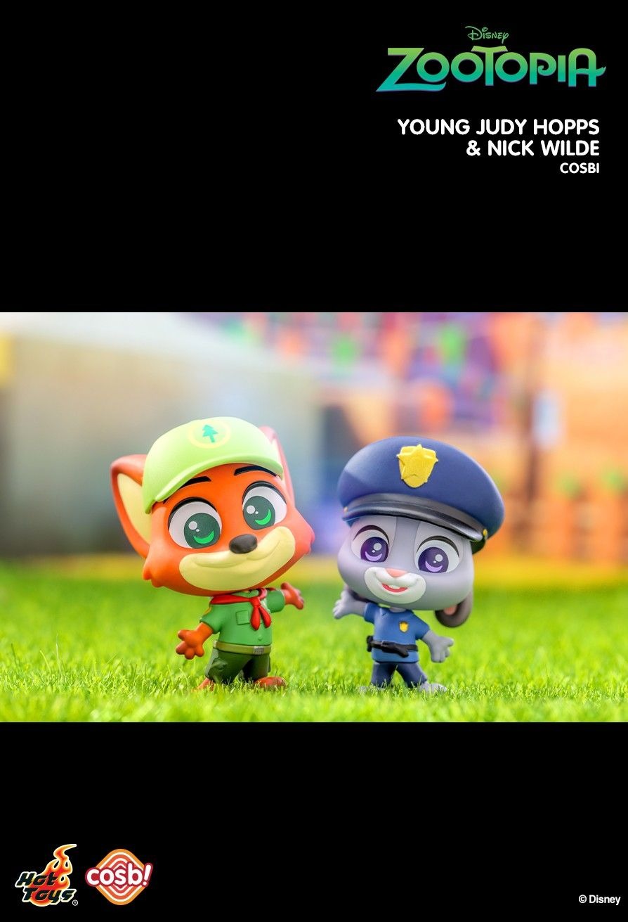 Hot Toys Zootopia Cosbi Collection Bobble-Head Figure Set (Full box set of 8)