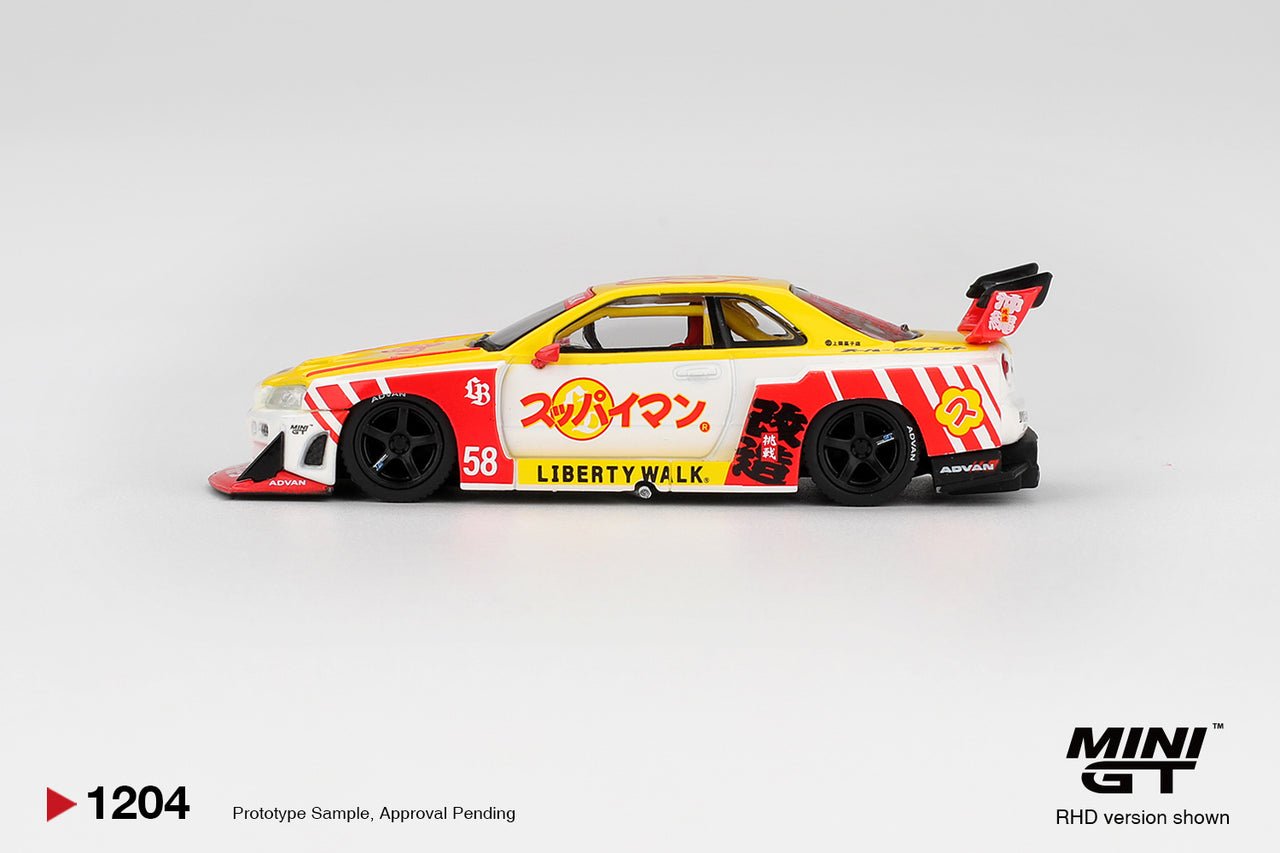 (Pre-order) MINI GT #1204 Nissan LB-ER34 Super Silhouette SKYLINE Suppaiman