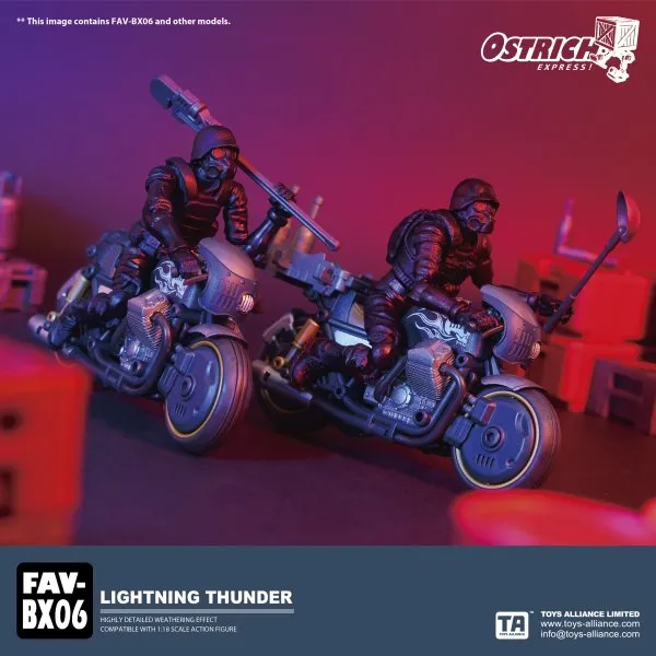 TOYS ALLIANCE OSTRICH EXPRESS FAV-BX06 1:18 Lightning Thunder Vehicle Model