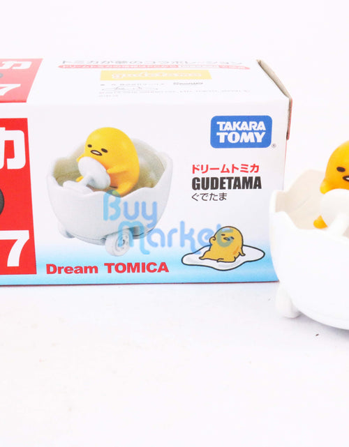 Load image into Gallery viewer, Takara Tomy Dream Tomica #147 Sanrio Gudetama 3CM Mini Diecast Toy Car Japan
