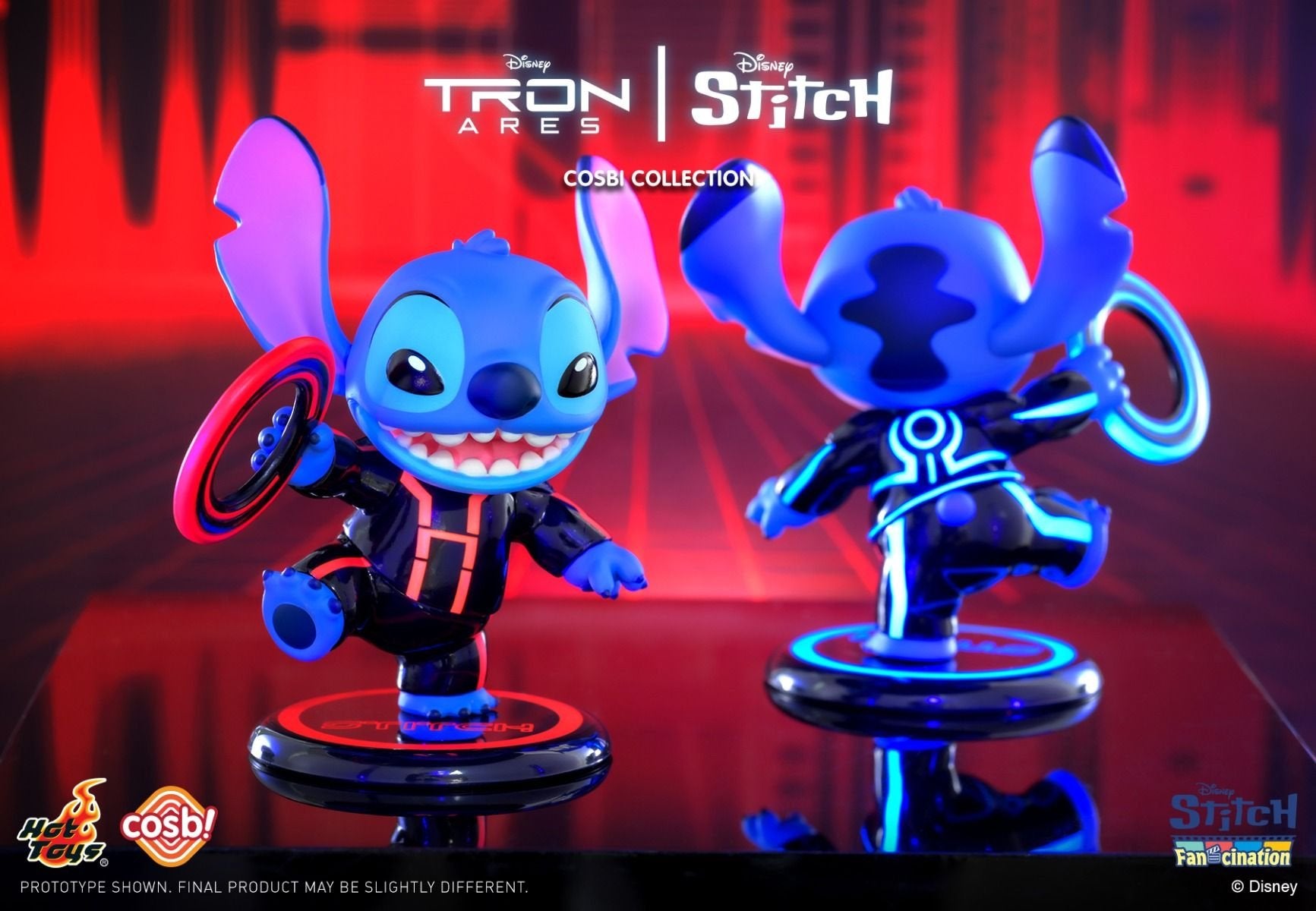 Hot Toys Disney Tron Stitch Cosbi Collection Full Set of 4 (8pcs Box Set)CBX327