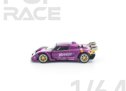 Load image into Gallery viewer, (Pre-order) POPRACE 1/64 PANDEM LOTUS ELISE PURPLE Model Car #PR640448
