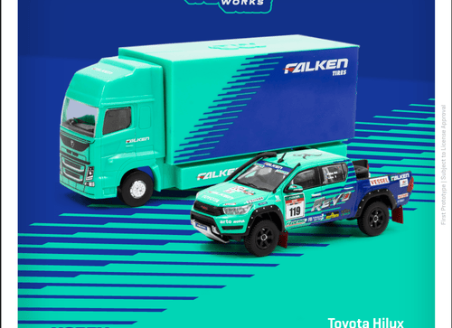Load image into Gallery viewer, Tarmac Works 1/64 Toyota Hilux AXCR 2017 Diecast Model Car
