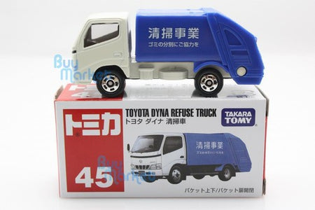 Takara Tomica Tomy #45 Toyota Dyna Refuse Truck Scale 1/63 Diecast Toy Car Japan