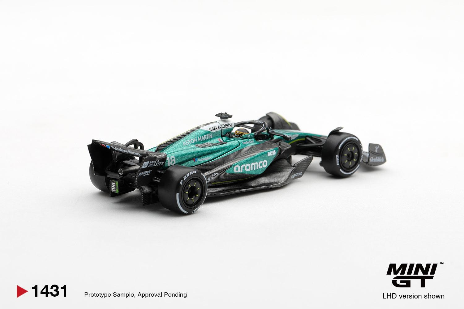 (Pre-order) Mini GT #1413 Aston Martin AMR24 #18 Lance Stroll 2024 F1 Las Vegas