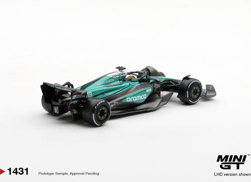Load image into Gallery viewer, (Pre-order) Mini GT #1413 Aston Martin AMR24 #18 Lance Stroll 2024 F1 Las Vegas
