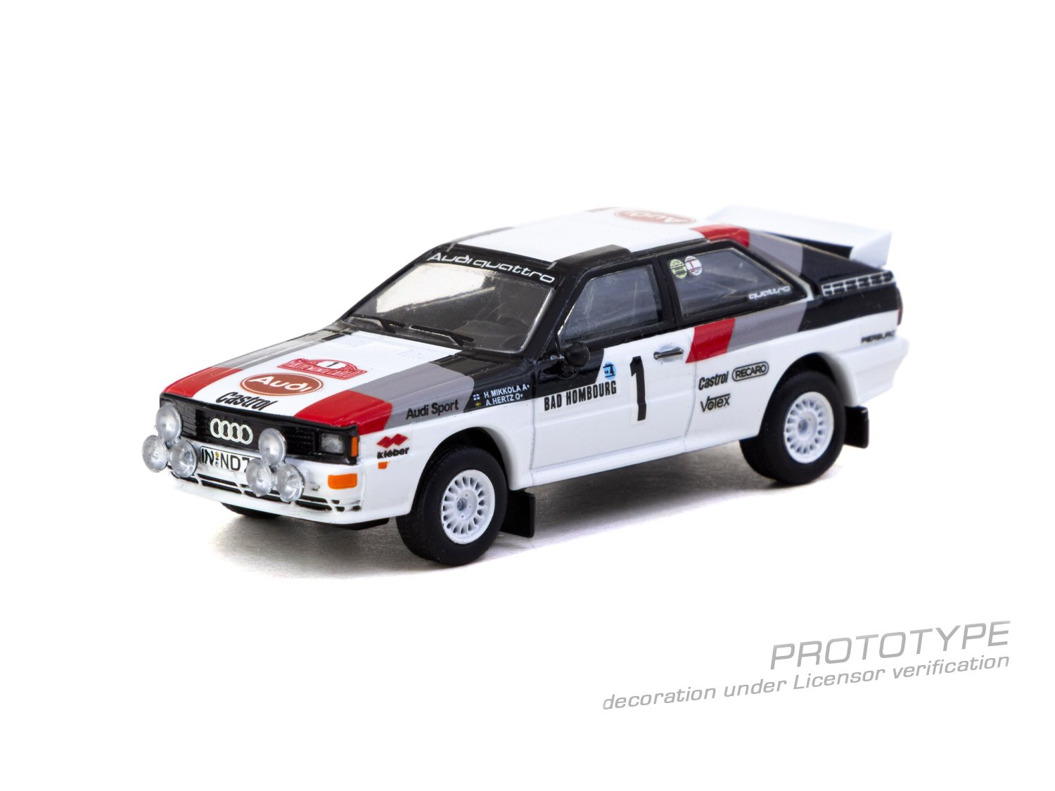 (Pre-order) Tarmac Works Audi Quattro A1 Lombard RAC Rally 1982 #1 Winner Model