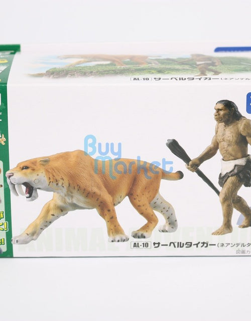 Load image into Gallery viewer, Takara Tomy ANIA Animal AL-10 Saber Tiger with primitive man Action Figure Toy
