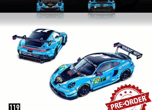 Load image into Gallery viewer, (Pre-order) Trends Hobby 1/64  Diecast Porsche 911 GT3 R LeMan 24H 2025 #92
