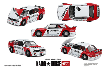 (Pre-order) Mini GT x Kaido House #293 BMW M3 KH REDBORO 1989 Diecast Model Car