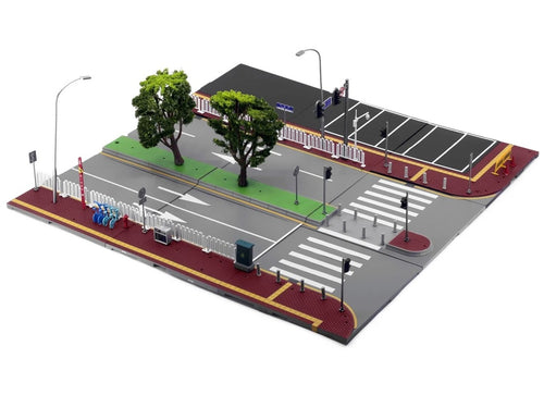 Load image into Gallery viewer, TINY City scale 1:64 Street Diorama Painted Model - S2 China Road Set
