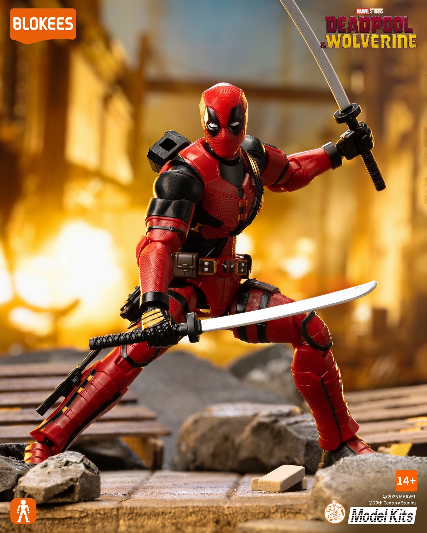 Blokees Marvel Deadpool & Wolverine – SAGA81116  Deadpool Model Kits Figure
