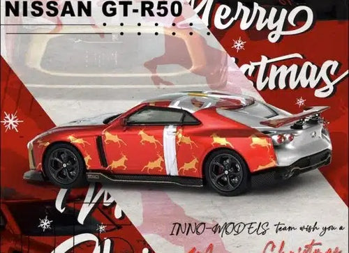 Load image into Gallery viewer, INNO64 1:64 NISSAN GT-R50 ????AS 2024??Special Edition Chrome Random Chase Car
