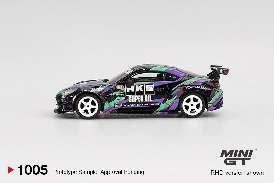 Mini GT #1005 Toyota GR86 HKS TYPE R 2022 Tokyo Auto Salon Model Car
