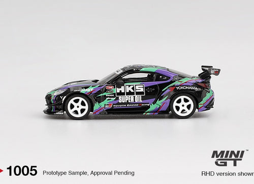 Load image into Gallery viewer, Mini GT #1005 Toyota GR86 HKS TYPE R 2022 Tokyo Auto Salon Model Car
