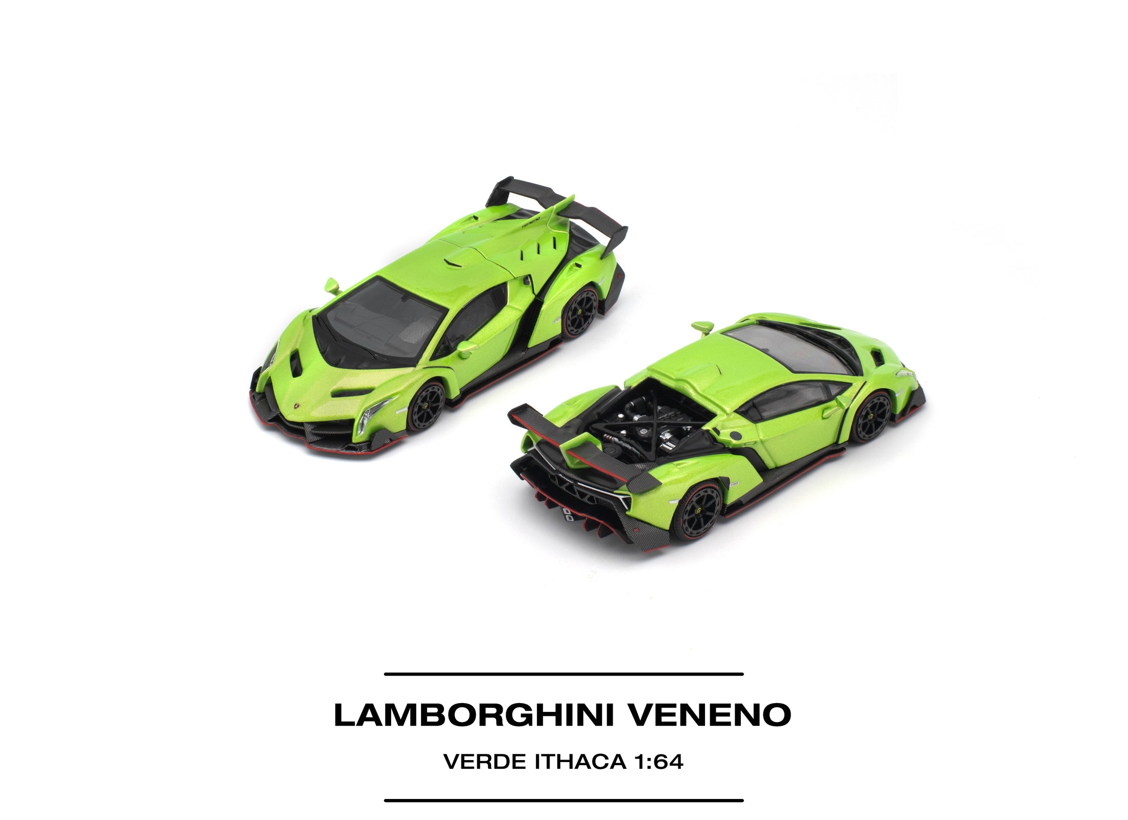 (Pre-order) POP RACE LAMBORGHINI VENENO VERDE ITHACA Diecast Model Car #PR640532